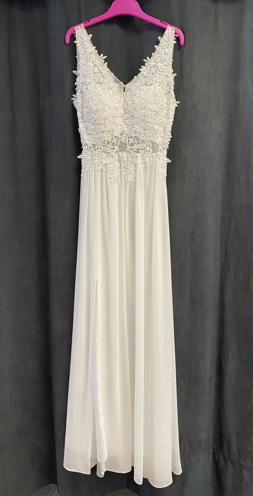 Svatební/popůlnoční šaty Tina, bílé